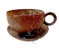 100% Eco Friendly Coconut Shell Cup With The Handle (Height 9.52). 