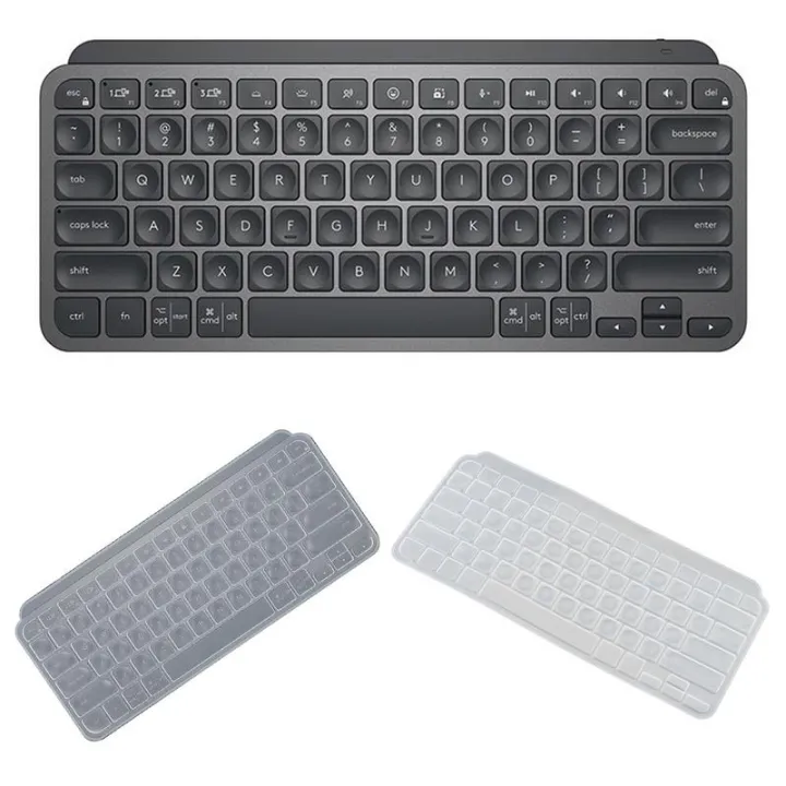 Silicone Transparent Keyboard Cover Skin Protector For Logitech MX Keys Mini Wireless Wireless Keyboard Without Numeric