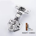 Furniture Hardware Hinge Stainless Steel Door Hydraulic Hinges Damper Buffer Soft Close for Cabinet Door Cupboard. 