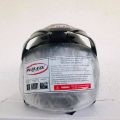 H.H.Co Flash Black Silver Shine Motor Bike Helmet SLS Certified. 
