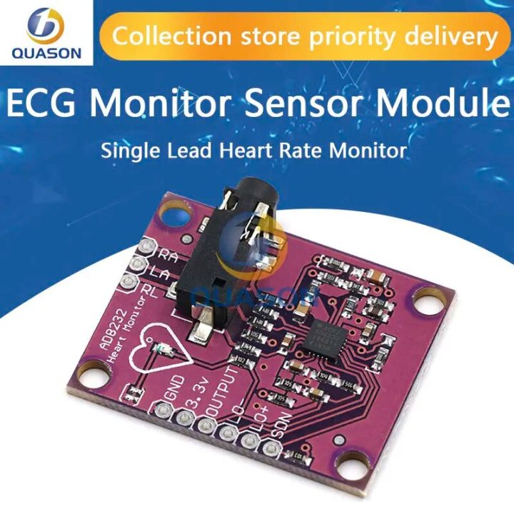 AD8232 ECG Physiological Measurement Heart Pulse ECG Monitor Sensor ...