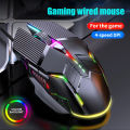 Ergonomic Wired Gaming Mouse USB Computer Mouse Gaming RGB Mause Gamer Mouse 6 Button LED Silent Mice for PC Laptop. 