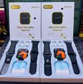 W26 Pro Max Special Series 8 Smartwatch with TWS Earbuds & Dual Straps. 