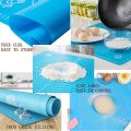 Silicone Cake Rolling Mat Baking Mat Multi Colour  Silicon Fondant Rolling Mat or Silicone Baking Sheet Large with Measurements Stretchable for Kitchen Roti Chapati Cake Pad. 