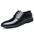 Spring and Autumn Youth British Style Casual Business Wear Leather Shoes Men's Shoes Wedding Shoes Versatile Single-Layer Shoes Work Shoes Waterproof Lightweight. 
