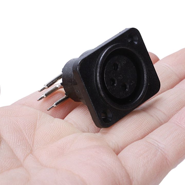 20%20Pcs%20Black%20XLR%20Connector:%2010%20Pcs%20Male%20Plug%20Straight%20Terminal%20Panel%20Mounted%20Connector%20&%2010%20Pcs%203%20Pin%20Female%20Jack%20Panel%20Mount%20Chassis%20PCB%20Socket%20Connector%20-%20Image%203