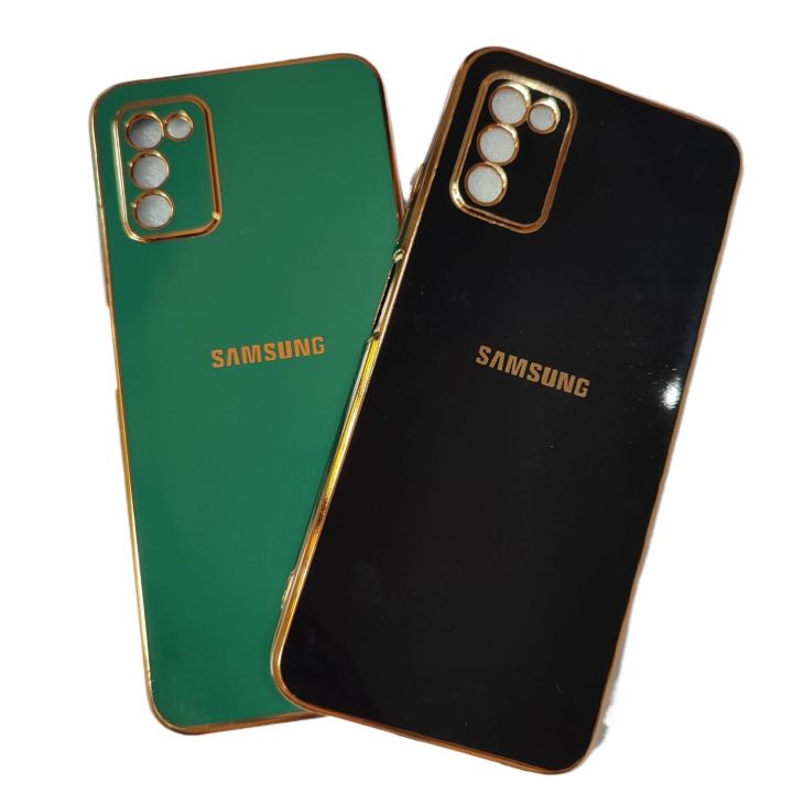 Samsung%20Galaxy%20A03S%20&%20M02S%20Gold%20Line%20Design%20High%20Quality%20Silicone%20Back%20Cover%20-%20Image%206