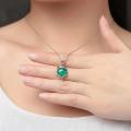 Natural Green Jade Fox Pendant Necklace 925 Silver Jadeite Chalcedony Amulet Fashion Charm Jewelry Gifts for Women Her. 