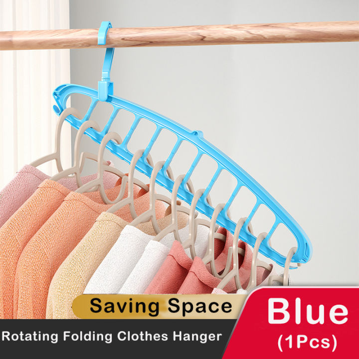 Rotating%20Folding%20Clothes%20Hanger%20Closet%20Organizer%20Multi-port%20Clothing%20Drying%20Rack%20Foldable%20Plastic%20Scarf%2011-hole%20Storage%20Hangers%20-%20Image%204