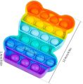 New Rainbow Push Pops Bubble Toy Anti-stress Pop It Fidget Toys. 