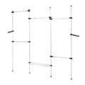 Floor To Ceiling Clothes Hanger Strong Internal Spring 30kg Load Capacity Closet Organizer Garment Rack Telescopic for Bedroom. 