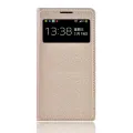 Leather Flip Cover Smart View Case For Samsung Galaxy S4 S 4 Mini GT I9190 I9195 I9192 GT-I9190 GT-I9505 GT-I9500 Phone Case. 