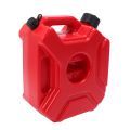 Motorcycle Red 3L Backup Fuel Tank Plastic Petrol Tanks Canister ATV. 