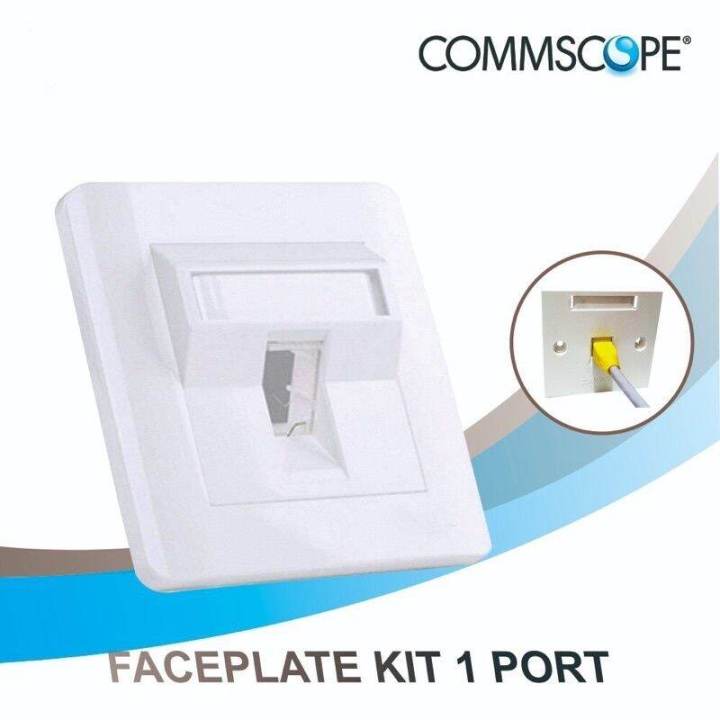 COMMSCOPE%20%201-Port%20Faceplate,%20Decorator,Bs,%20Angled,%20Shuttered%20White%20-%20Image%202