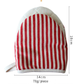 Striped Pattern Duck-Bill Microwave Oven Gloves for Baking,Insulation Gloves,Oven Mit Durable. 
