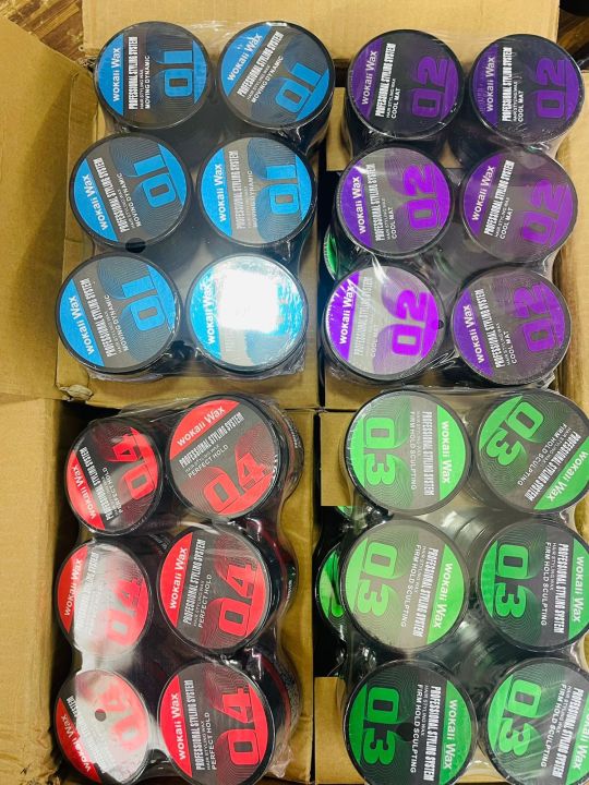 Wokali Wax Hair Syling Wax Perfect Hold - 150G 6 pack
