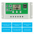 PowMr 10A 20A 30A PWM Solar Controller 12V 24V Auto LCD Display Work For Lead Acid And Lithium Batt Solar Charge Controller. 