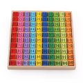 Wooden Multiplication Montessori Educational Wooden Toys Math Arithmetic Table Board Game for Kids Early Learning Gift. 