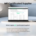 UGREEN USB C to Lightning Cable Nylon Braid MFi Certificate for iPhone 13,12, 12 Pro,11 /iPhone 11 Pro /XS Max X 8 20W PD Fast Charger Data Cable for Macbook Pro, Air, iPad Pro 2020,2018 USB C Cord. 