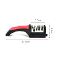 【HOT】 Knife Sharpener Handheld Multi-Function 3 Stages Type Quick Sharpening Tool With Non-Slip Base Kitchen Knives Accessories Gadget. 