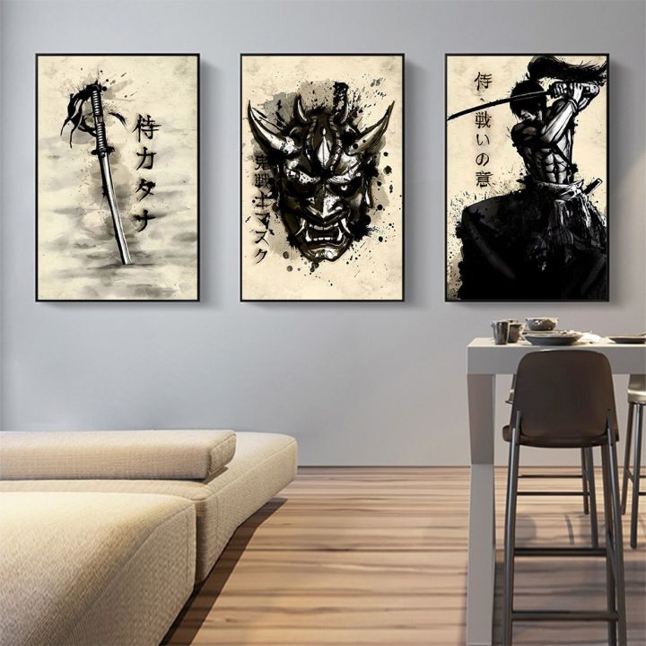 wall%20art%20Japanese%20Samurai%20Canvas%20Painting%20Wall%20Art%20Character%20Posters%20And%20Prints%20Home%20Decorating%20Picture%20For%20Living%20Room%20Bedroom%20Aesthetic%20-%20Image%202