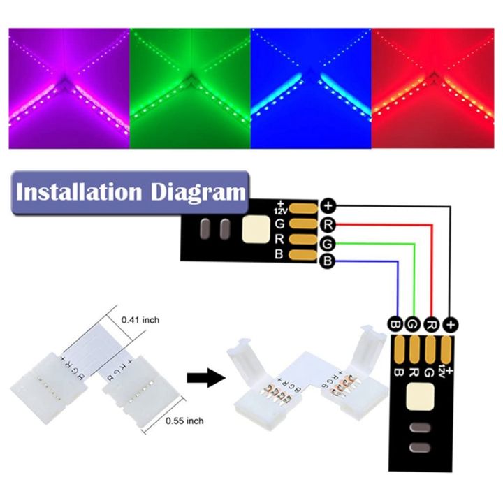 16.4FT(5M)%204-Pin%20RGB%20LED%20Strip%20Extension%20Cable,LED%20Strips%20Connectors%20Kits%20for%205050%20Flexible%20RGB%20LED%20Strip%20Light%20-%20Image%206