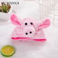 Comfortable Pet Hat Adorable Plush Pig Shape Pet Hat Winter Warm Headwear for Dogs Cats Adjustable Comfortable Cute Costume for Pet Supplies. 