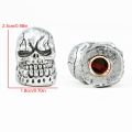 4Pcs/Set Universal Skull Car Auto Wheel Tire Valve Stem Caps Dust Covers Modified Tire Valve Cap for Car, Motorcycle and Bicycle. 