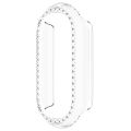 (New)Diamond Half Pack Hollow PC Watch Protective Case For Xiaomi Mi Band 8. 