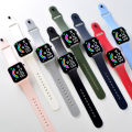 New Rainbow Strap Electronic Watch Fashion LED Square Multi-display Men and Women Sports Digital Watch Student Wrist Watches. 