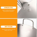 Stainless Steel Wok Pan Fry Pans with Wooden Handle, Round Bottom 32CM /34CM / 36CM / 40 CM / (Smaii-26/30cm). 