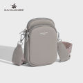 David Jones Paris women bag for phone shoulder bag pu leather female crossbody bag CM6906. 