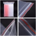 100pcs/pack- Resealable Zip Lock Bags -Self Seal Clear Plastic Poly Bag- Food Storage Package -Reclosable Vacuum Fresh Bag. 