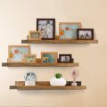 Giftgarden 24 Inch Floating Shelves Wall Mounted Set of 3, Rustic Large Wall Shelf with Picture Ledge for Bathroom Bedroom Kitchen Living Room, 3. 