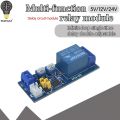 5V 12V 24V Infinite loop / single / delay double adjustable / multi-function relay module / delay circuit module. 