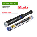 XHP50 T6 Q5 Telescopic Flashlight Self Defense Powerful LED Tactical Baseball Bat Flashlight Rechargeable Lantern. 