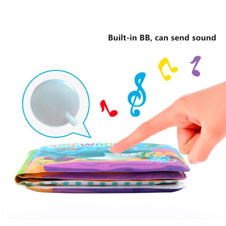 Sound Bath Books Baby Education Toy Intelligence Development EVA Floating Cognize Book For New Arrival