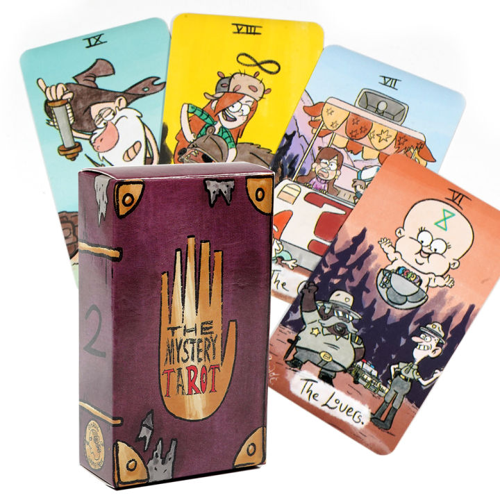 【New Arrivals】【New Arrivals】The Mystery Tarot Card Deck Gravity Falls Inspired 78 Card Deck Witchy Beginner Tarot