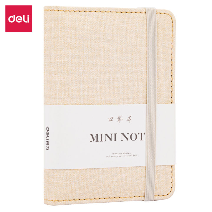 Deli Mini Notebook A7 Pocket Planner Weekly Notepad Journal 96Sheet SFor Agenda 2023 Memo Pads Stationery Office School Supplies