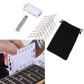 String Height Ruler Fretboard Radius Gauge Foldable Feeler Gauge High Strength for Guitar Bass Measuring. 