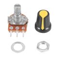 5 Piece 100K Ohm 3 Terminals Linear Taper Rotary Audio B Type Potentiometer Pot. 