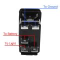 【INTERIOR】 12V 24V UTV Car Rocker Switch 10A 20A Waterproof Lighted Switches Pin ON Off For Marine ATV RZR RV Auto Truck. 