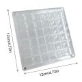【Best value】 New Transparent Magnetic Seashell Display Box Mini Plastic Seashell Storage Box Large-capacity 36/64/100 Grids Seashell Collection Case. 