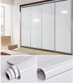 Glossy White Wallpaper Peel and Stick Countertop Sticker Self-Adhesive Waterproof Wall Sticker Kitchen Backsplash Table Covering. 