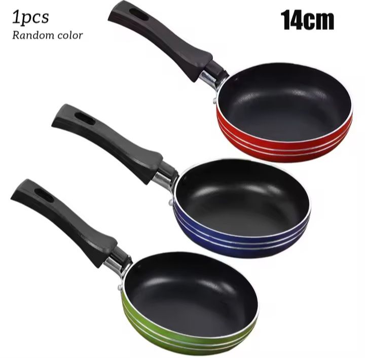 14cm Nonstick Fry pan Sauce Pan Tawa Pan Non Stick Frying Pan- 14 cm.non-stick frying pans easy to use for steak, eggs, pancakes, burgers, breakfast, get it   Pan Professional Frying Pan Kitchen Cooking Pot