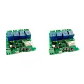 2X Zigbee Tuya Smart 4CH Relay Module DC5V 7-32V RF433Mhz Remote Control Light Switch Work with Alexa Google Home. 