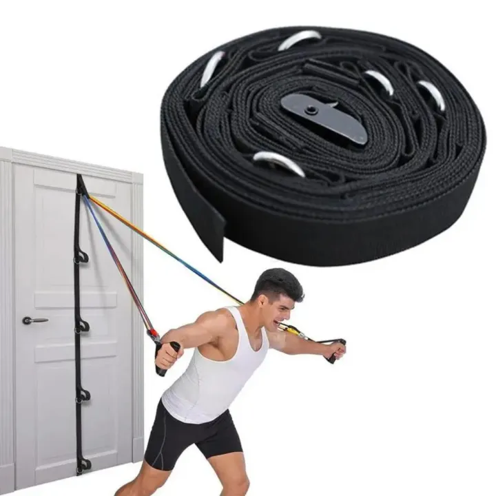 Pull%20Rope%20Multifunction%20Yoga%20Fitness%20Equipment%20Black%20Durable%20Resistance%20Band%20Easy%20Set%20Up%20Space%20Saving%20Gym%20Attachment%20Elastic%20Training%20-%20Image%204