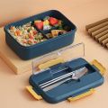 Hot Lunch Box With Spoon Chopsticks Wheat Straw Dinnerware Food Storage Container Children Kid School Office Microwave Bento Box. 