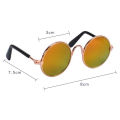 EzyMart - Round Cat Sunglasses Reflection Eye wear glasses For Small Dog Cat Pet Photos Props Accessories. 