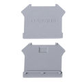 100PCS Terminal Partition Plates PA66 Din Rail Block End Cover Separation Ba LLI. 